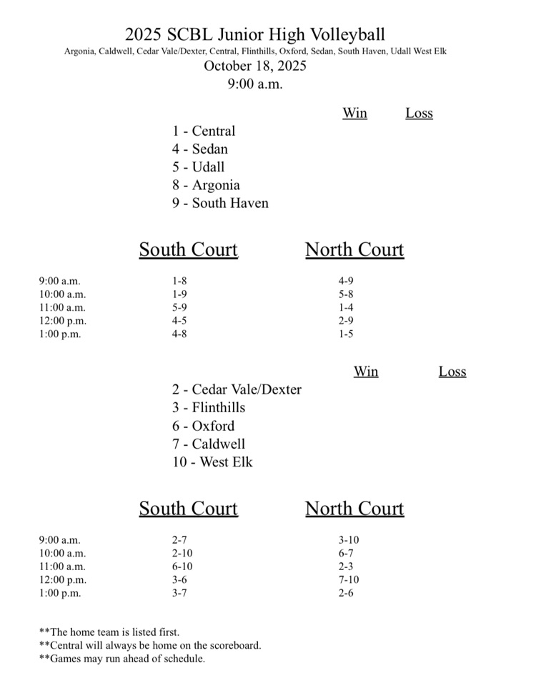 schedule