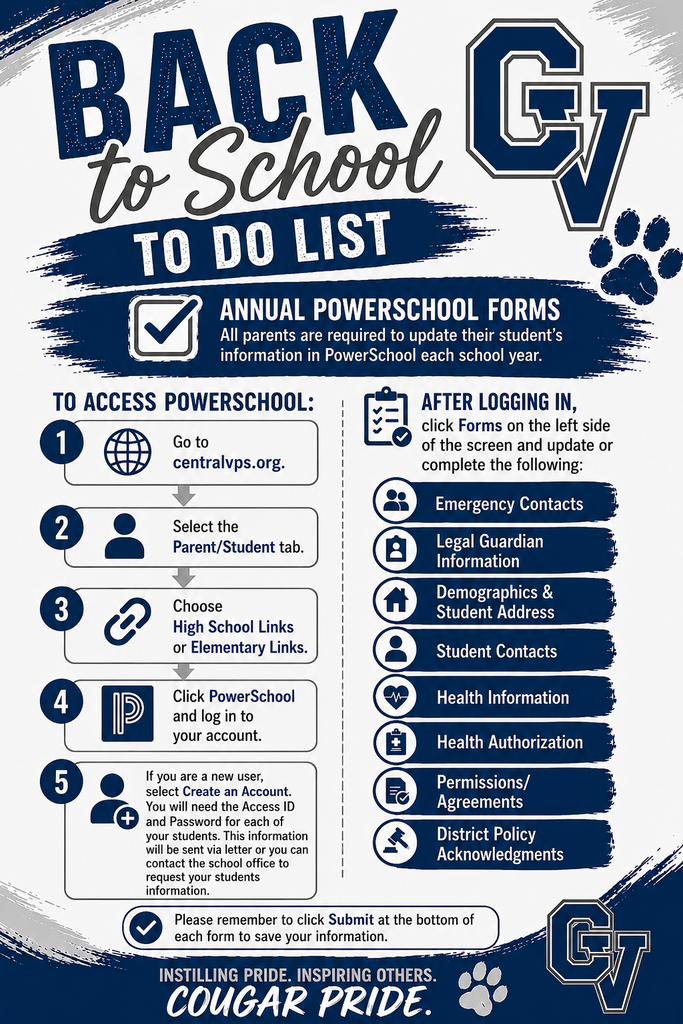 Back to School List 