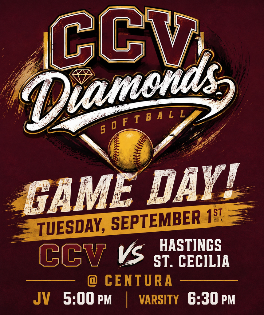 🥎💎 SOFTBALL GAMEDAY! 💎🥎  It’s time to cheer on our Diamond Softball teams as we take on the Hastings St. Cecilia Blue Hawks! 🦅  📅 Tuesday, September 1 📍 Cairo ⏰ JV – 5:00 PM ⏰ Varsity – 6:30 PM  💎 DIAMONDS vs. BLUE HAWKS 🦅  Come out, bring your school spirit, and help us cheer our girls on to victory! 🙌🥎  Let’s Go, Diamonds! 💎