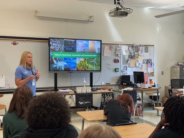 Ameren visits the Orientation to  Family & Consumer Science Classes