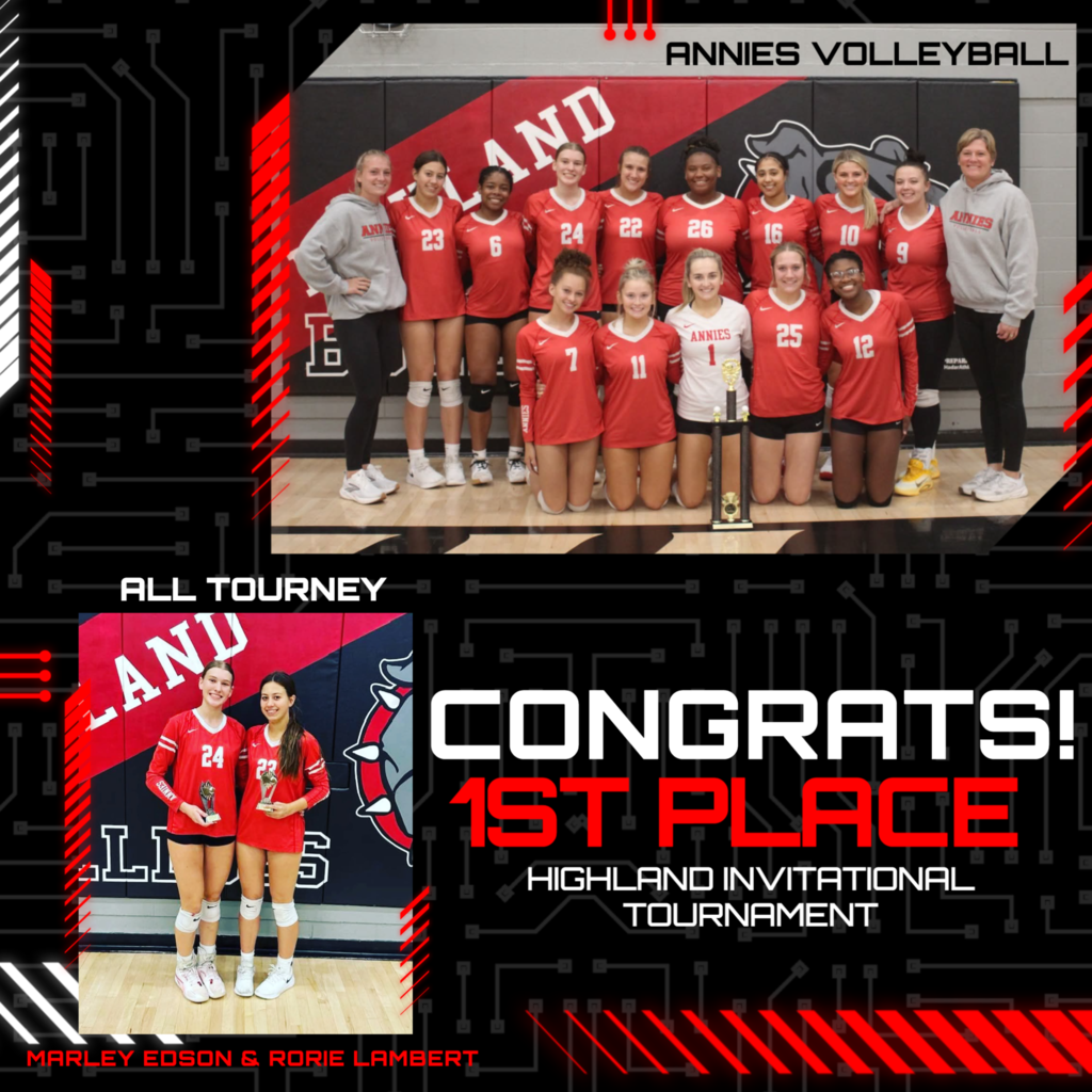 Annies volleyball 1st place