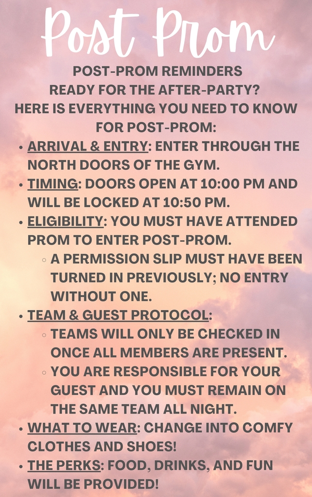 2026 prom information