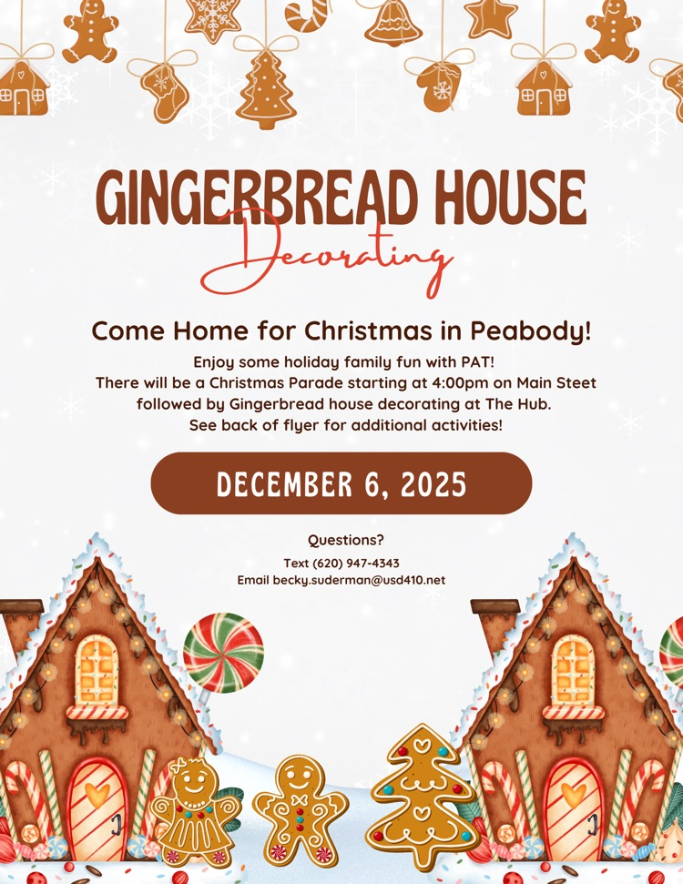 Gingerbread house flyer