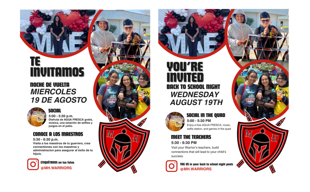 Back to school night 8/14