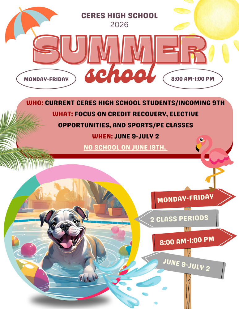 Ceres HS sign up flyer