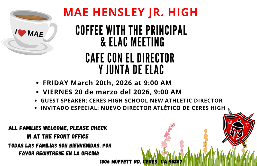Coffee w/ the principal