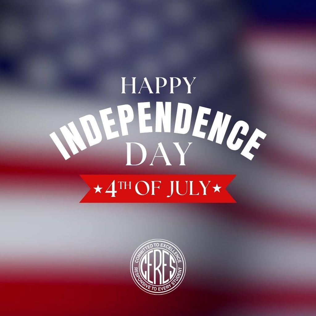 US flag background with Happy Independence Day
