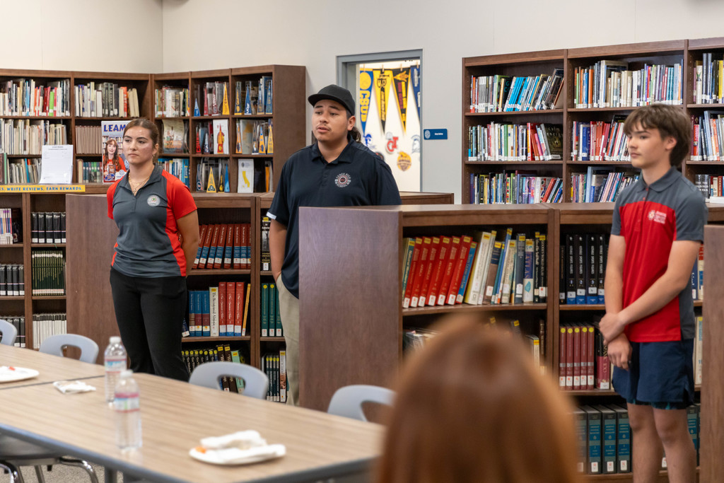 students giving a presentation