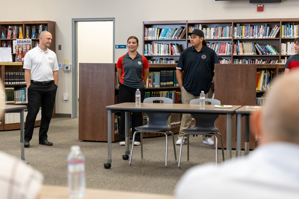 students giving a presentation