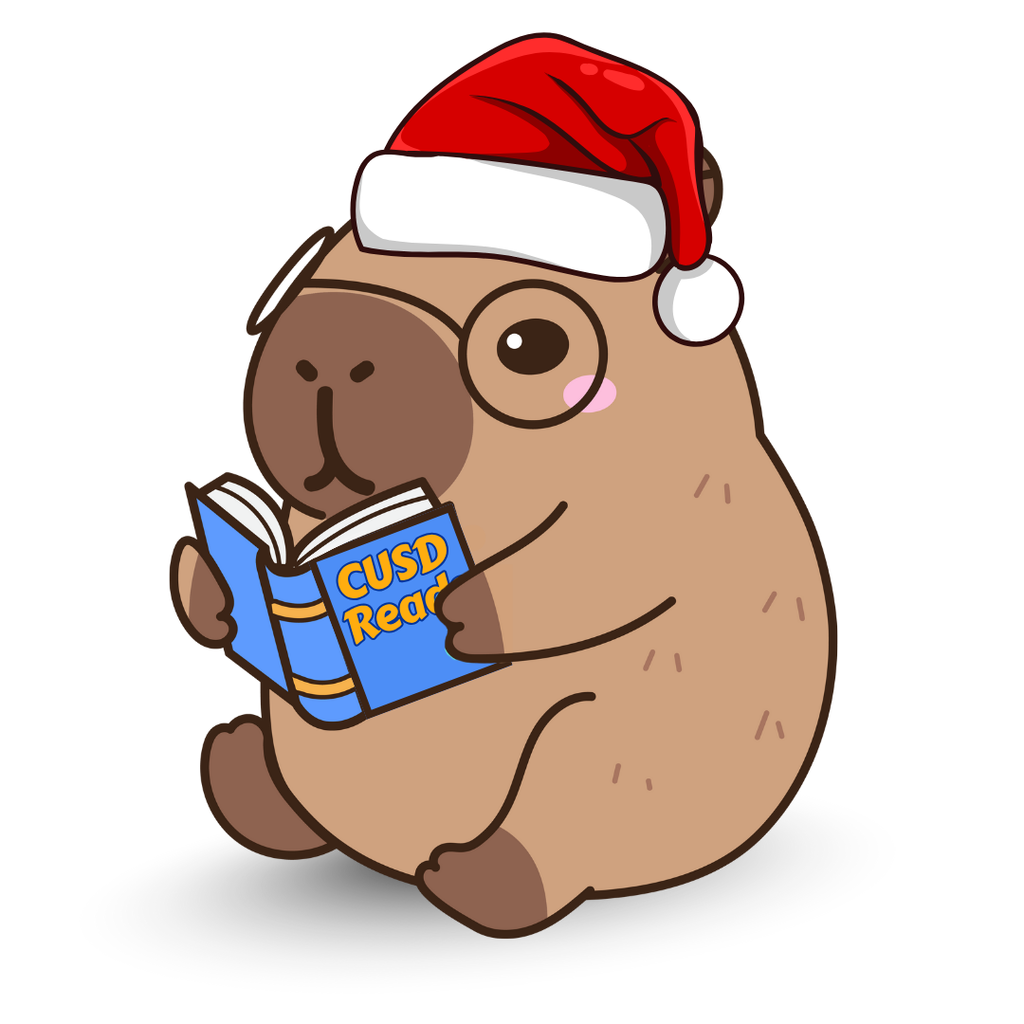 Festive Capybara Sticker
