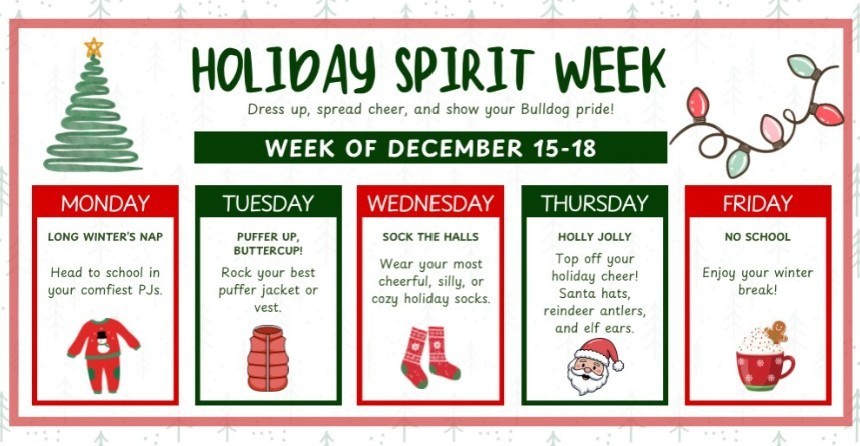 Holiday spirit days 