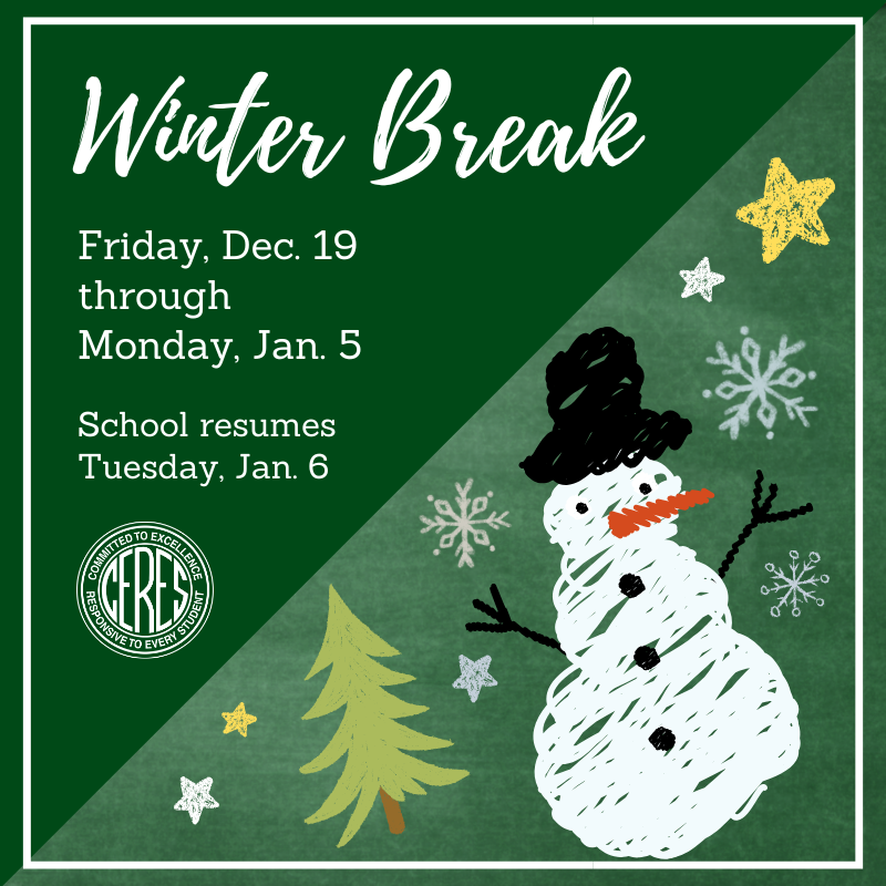 Winter Break Dec. 19-Jan. 5