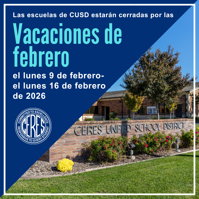 February Break - Schools closed Feb. 9-16, 2026 (Spanish)