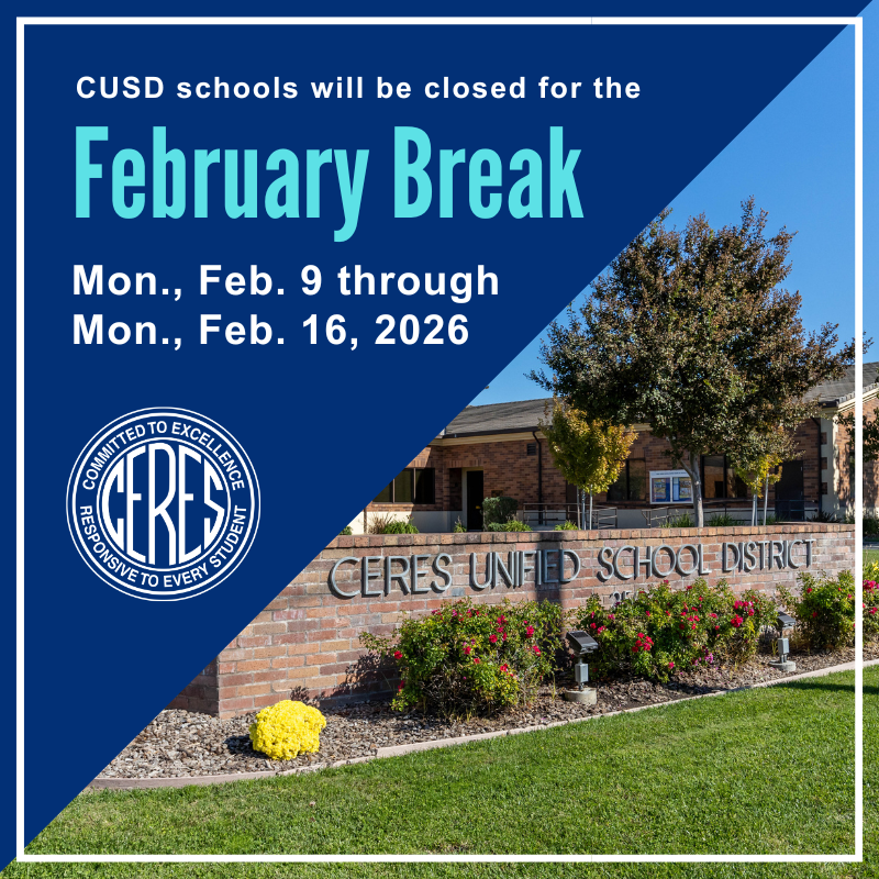 February Break - Schools closed Feb. 9-16, 2026