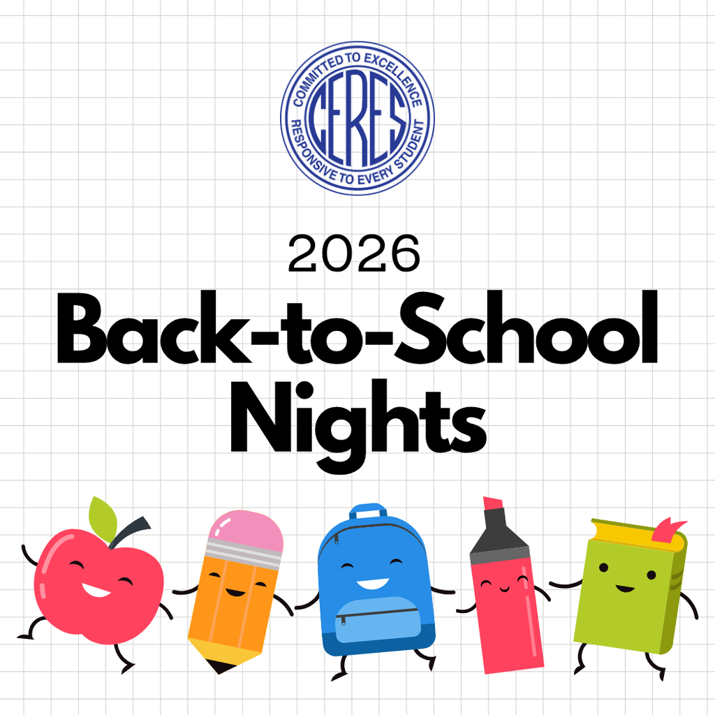 Back-to-School Nights with dancing school supplies