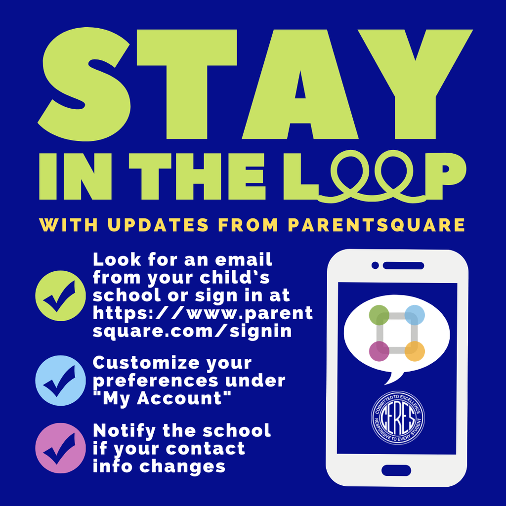 Stay in the Loop with ParentSquare (text in caption)