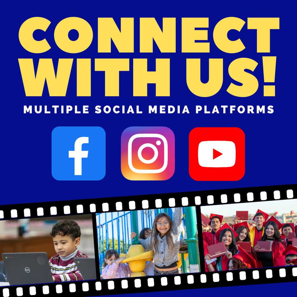 Connect with us on social media (text in caption)