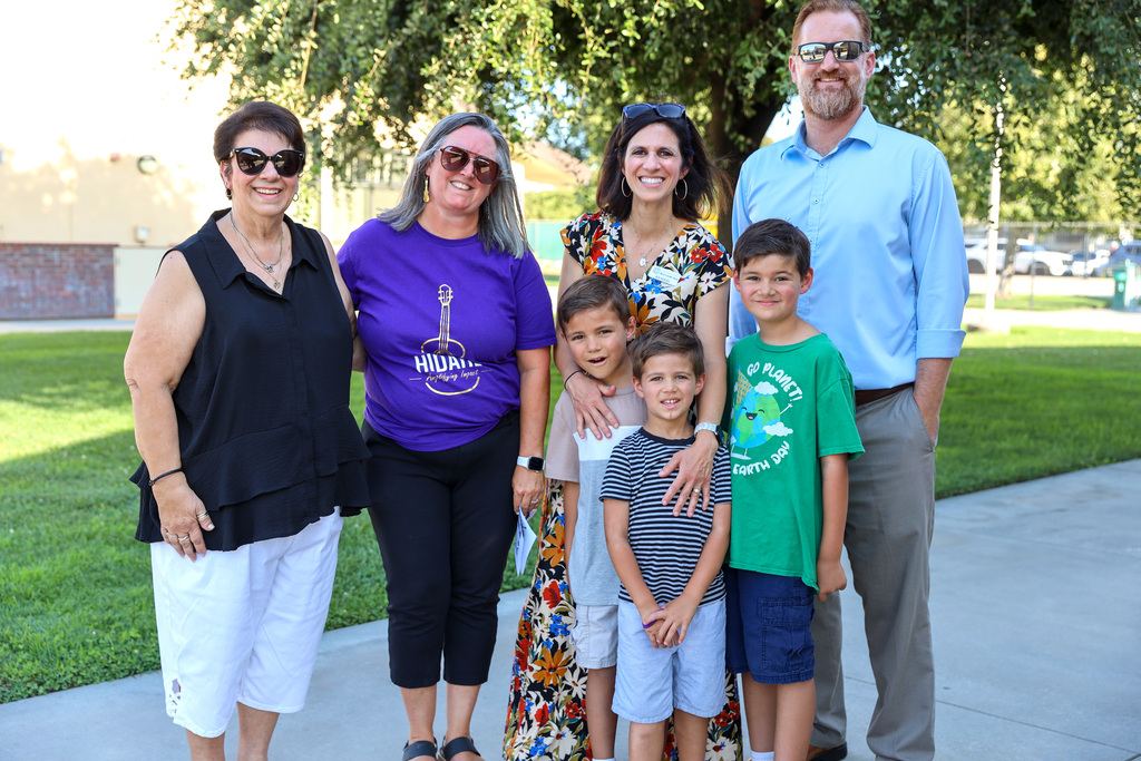 Staff and students at Back to school night