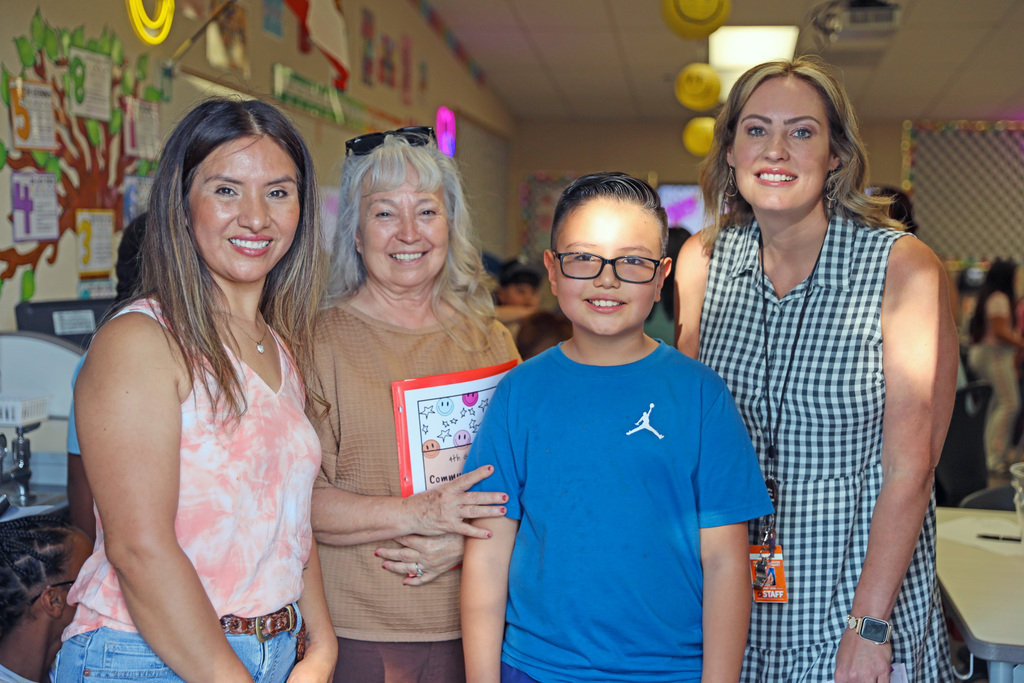 Staff and students at Back to school night