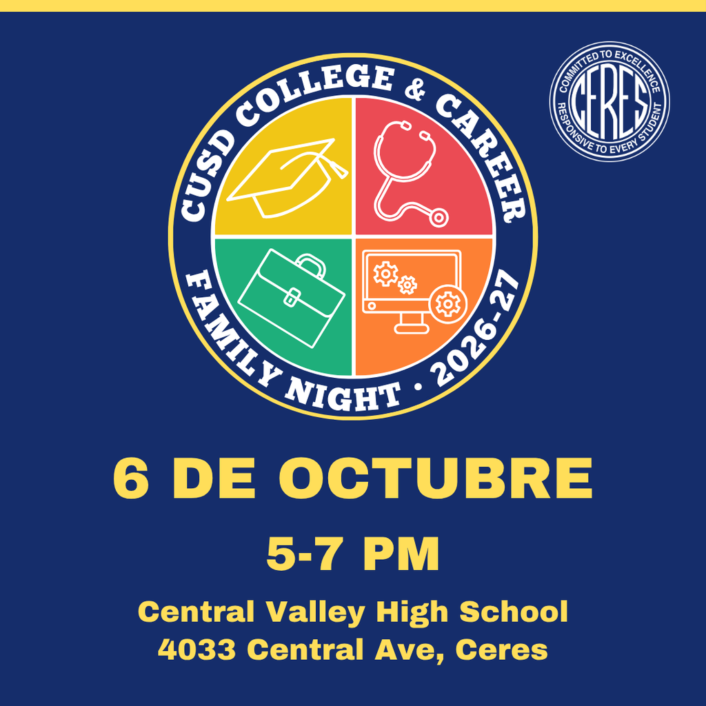 Logo, dates, and times Spanish