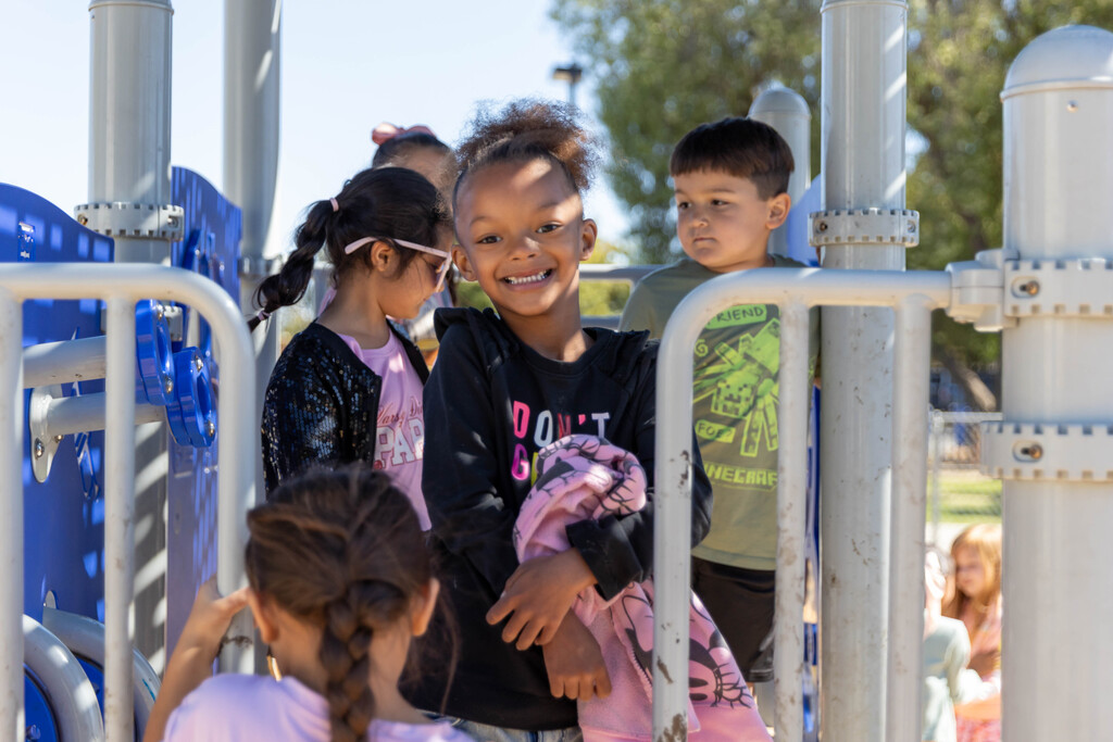 a student on the playground