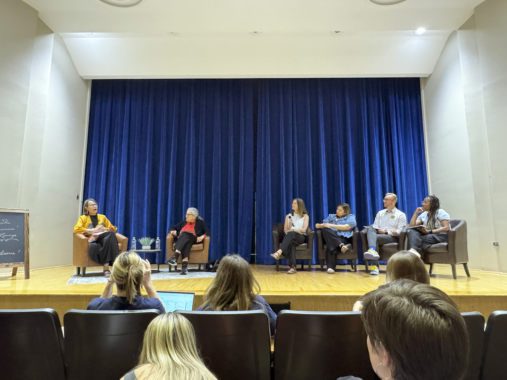 CESA 3's Jim Addison moderating panel at Literacy Conference