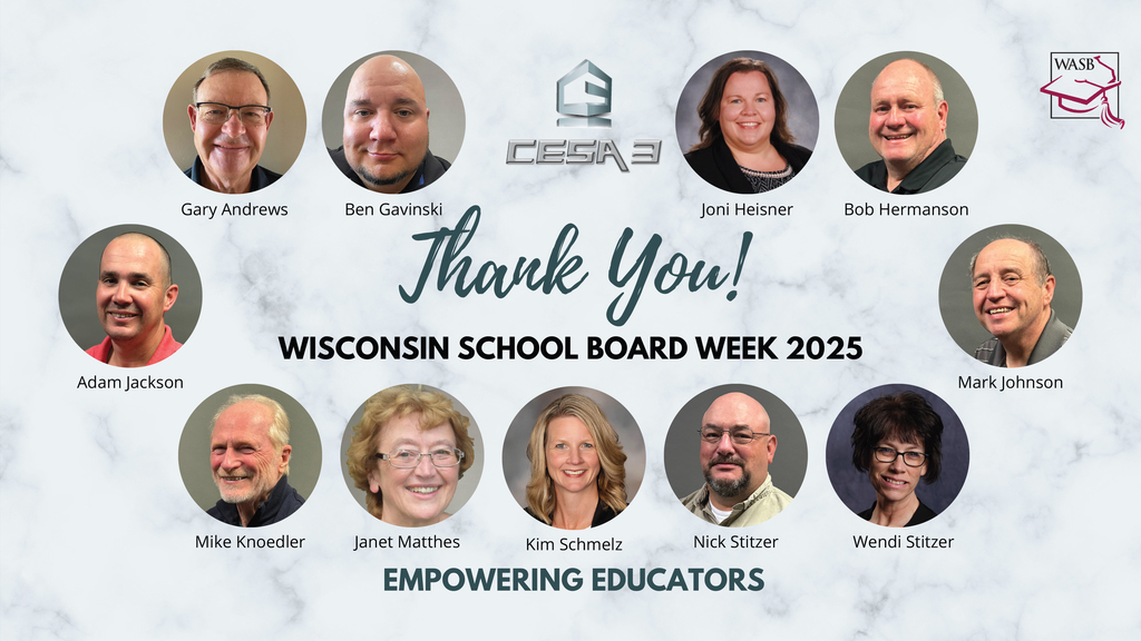 CESA 3 celebrates its Board of Control during Wisconsin School Board Week 2025
