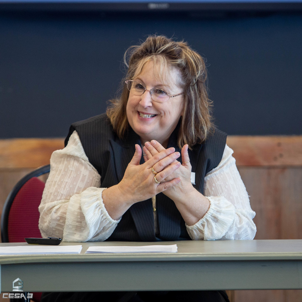 Images of educators who attended CESA 3's Decoding the Wisconsin Forward Exam workshop.