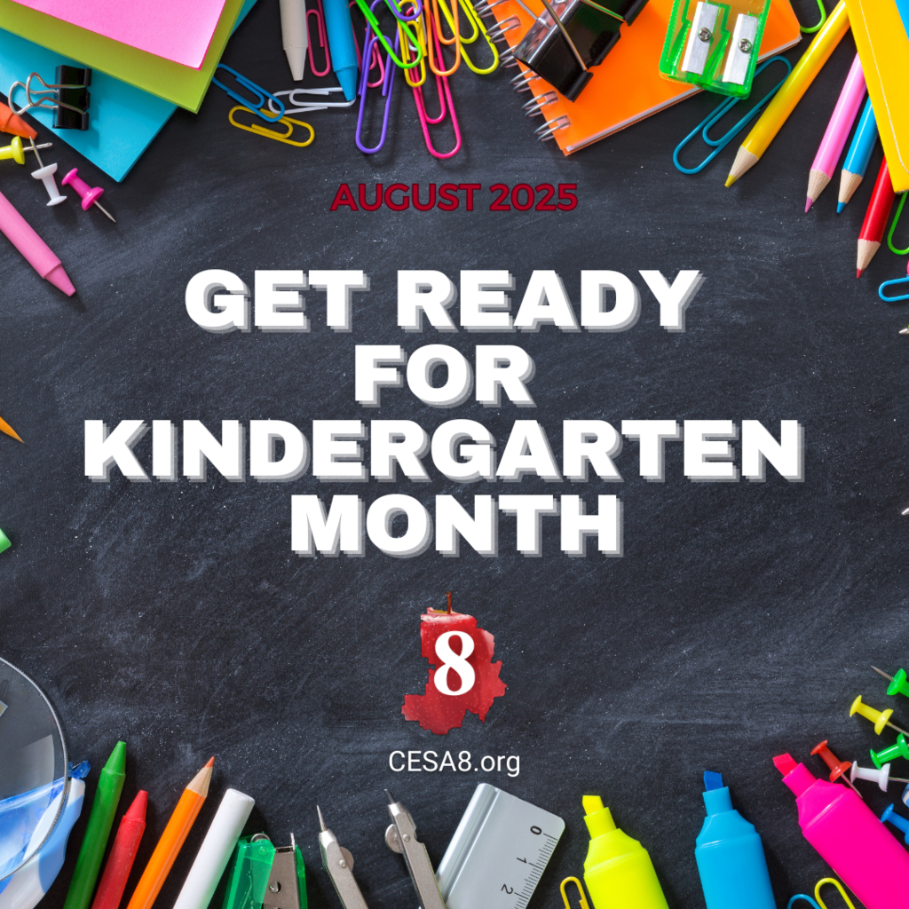 Get Ready for Kindergarten Month graphic