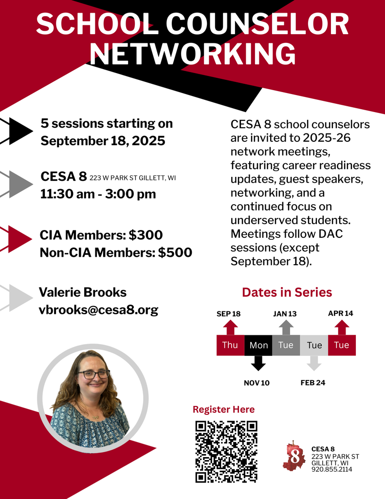 School Counselor Networking Flyer