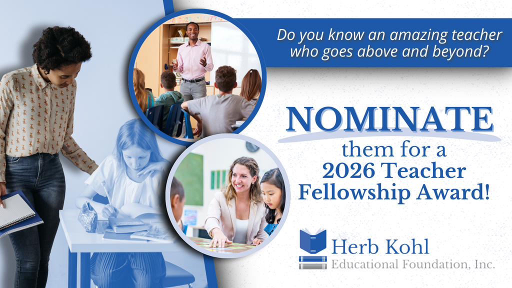 2026 Teacher Fellowship Award graphic