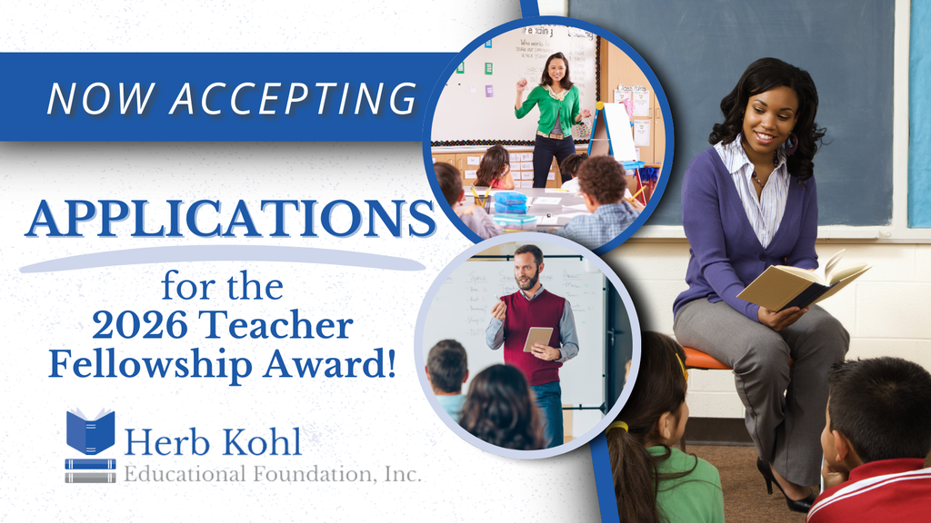 Kohl Teacher Fellowship Award  graphic
