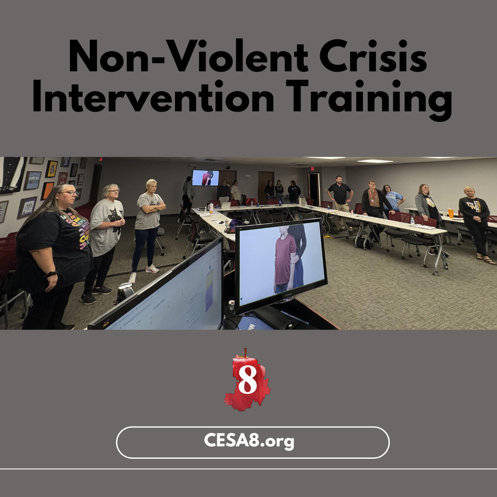 A group of educators listens to a presentation