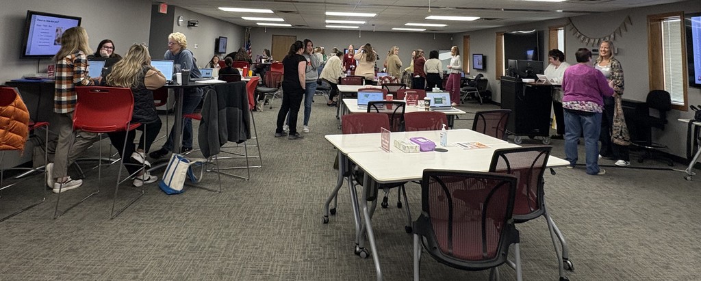 Large group work with Speech Pathologists at CESA 8.