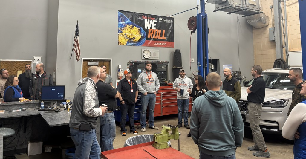 Technical education meeting as a group.