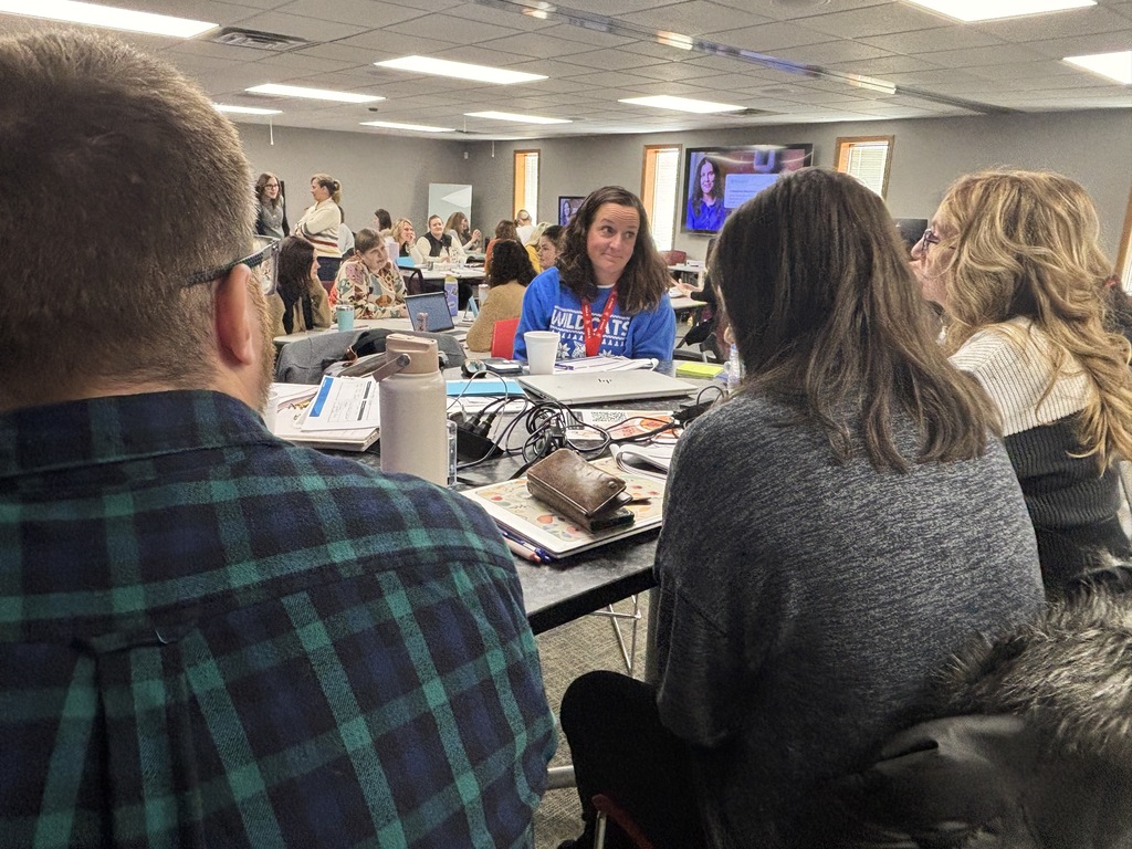 CESA 8 Staff engaged in conversations about Arbinger Training.