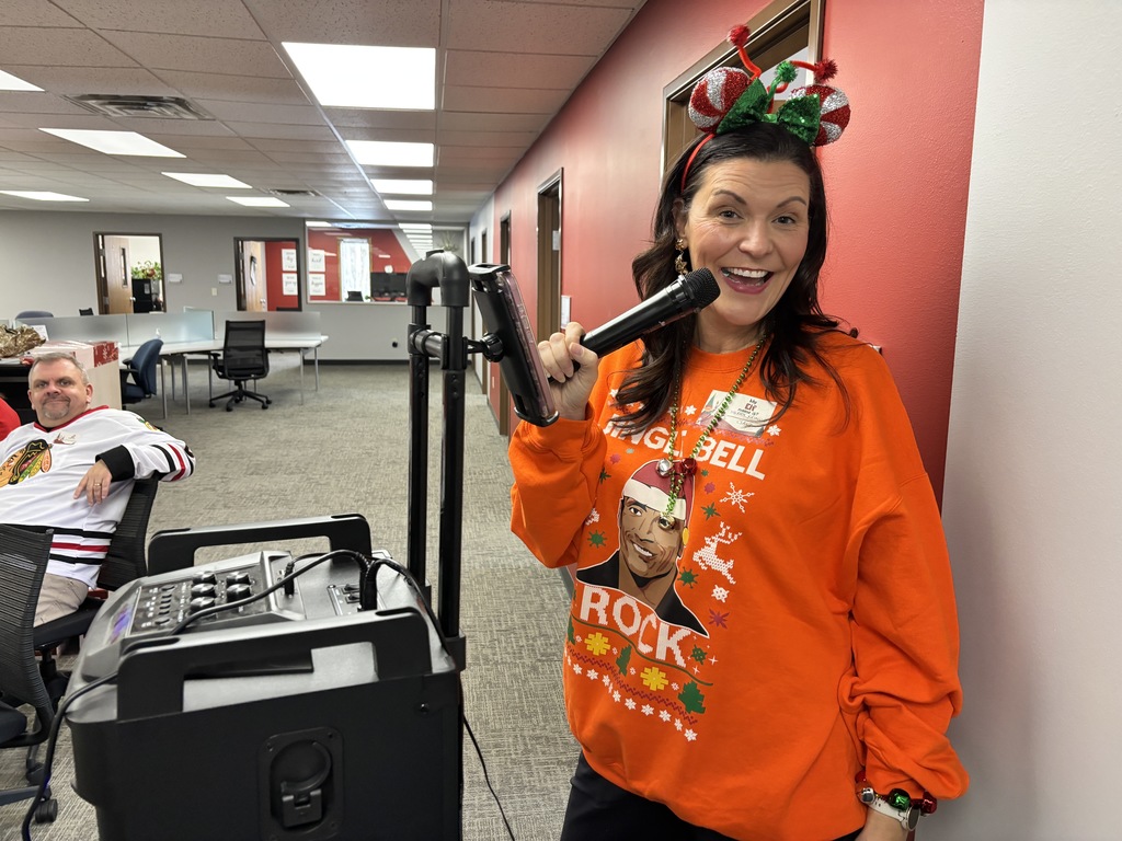 CESA 8 team bonding through a holiday party.