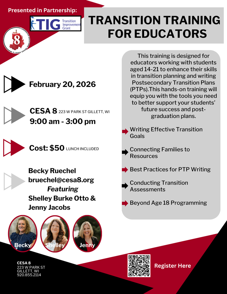 Transition Training Flyer