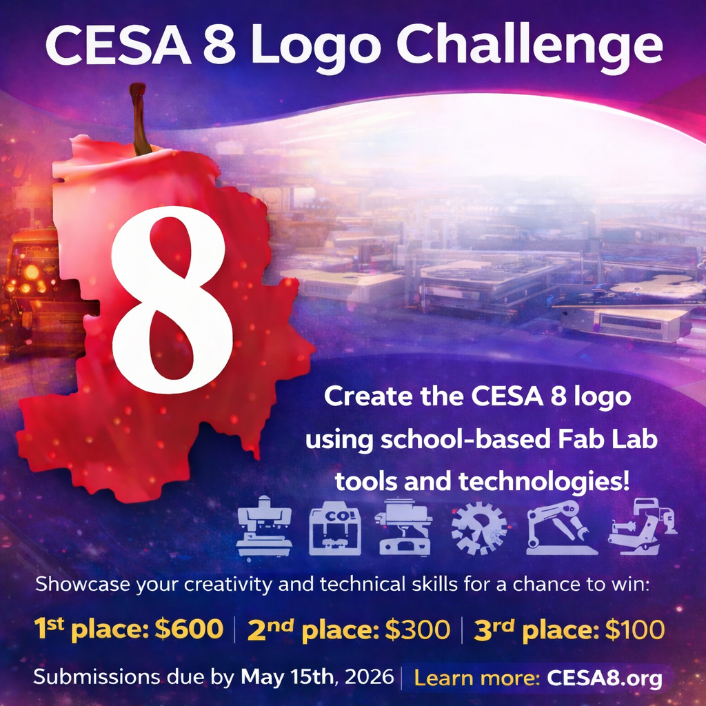 CESA 8 logo challenge flyer