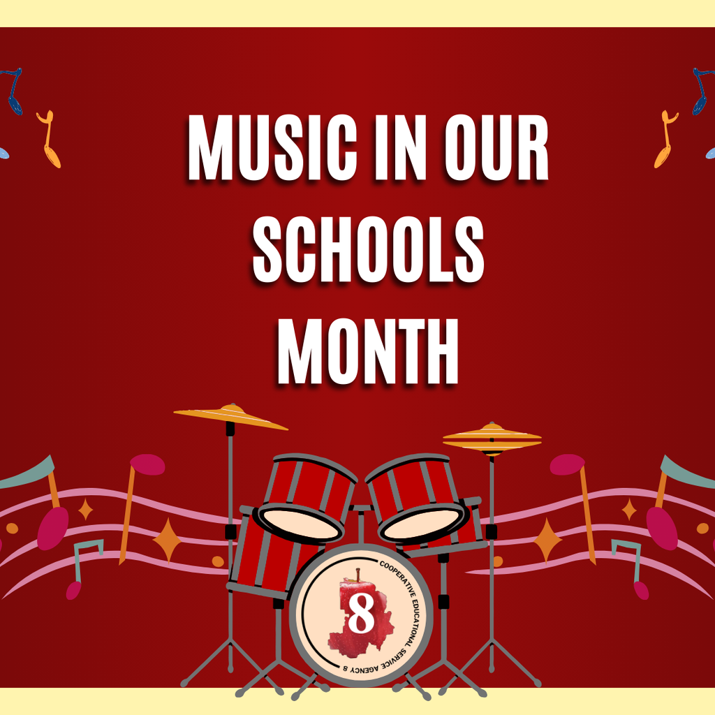 Music in our schools month graphic