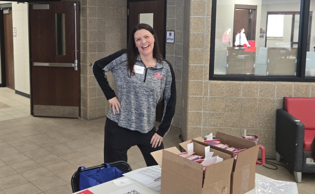CESA 8 staff participating in the Reality Fair at the Shawano School District.