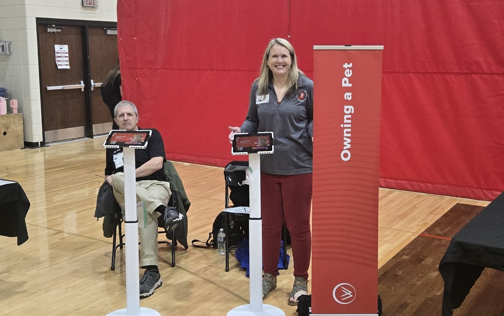 CESA 8 staff participating in the Reality Fair at the Shawano School District.