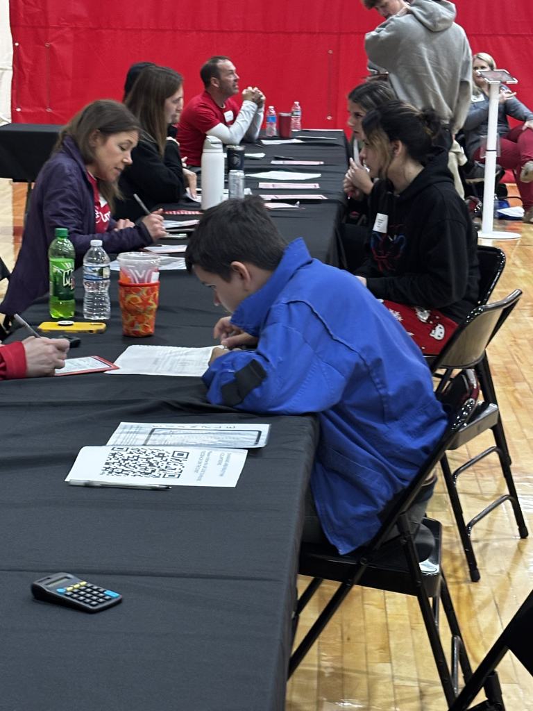 Students participating in a reality fair.