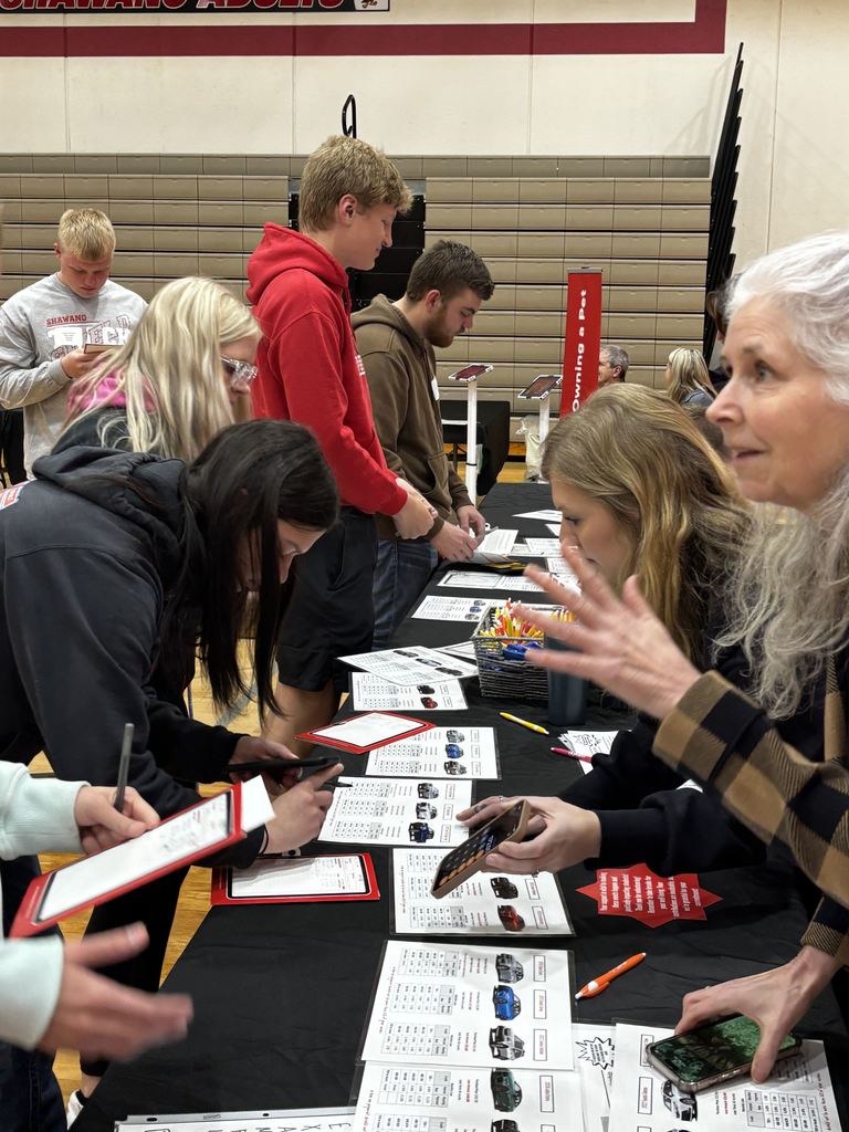 Students participating in a reality fair.
