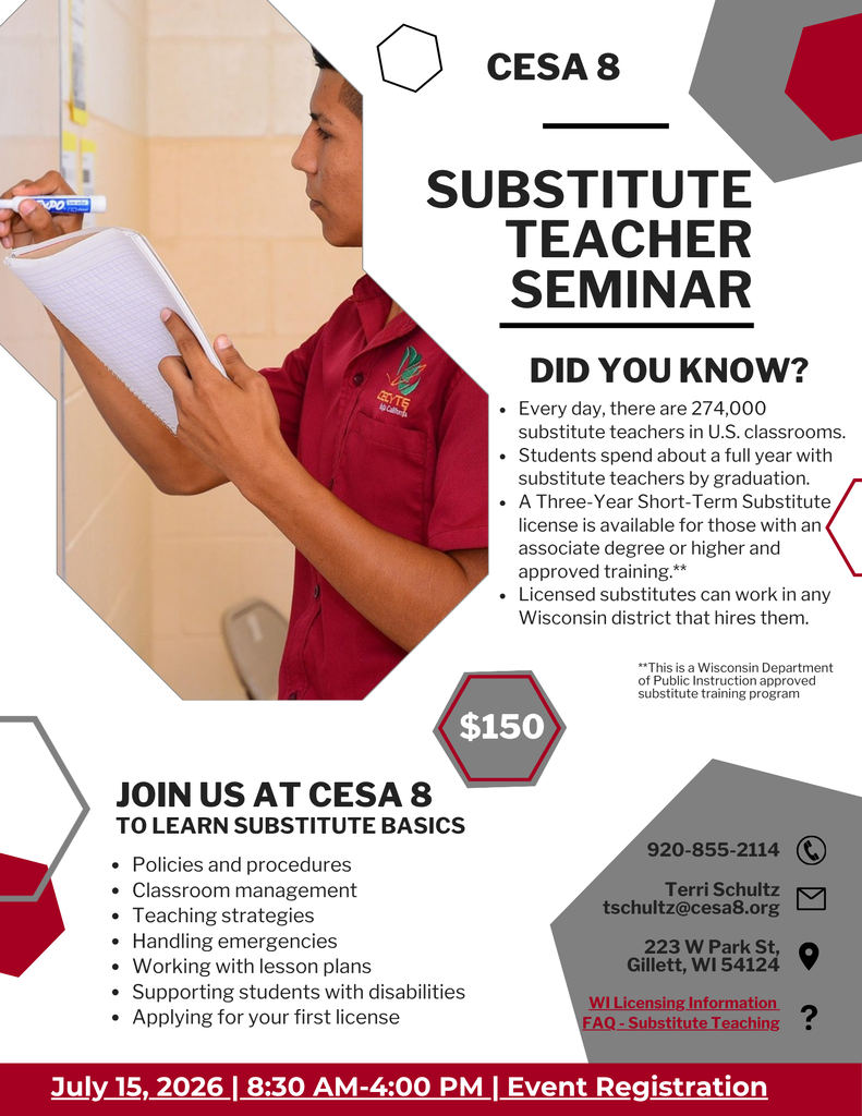Substitute Teacher Training graphic