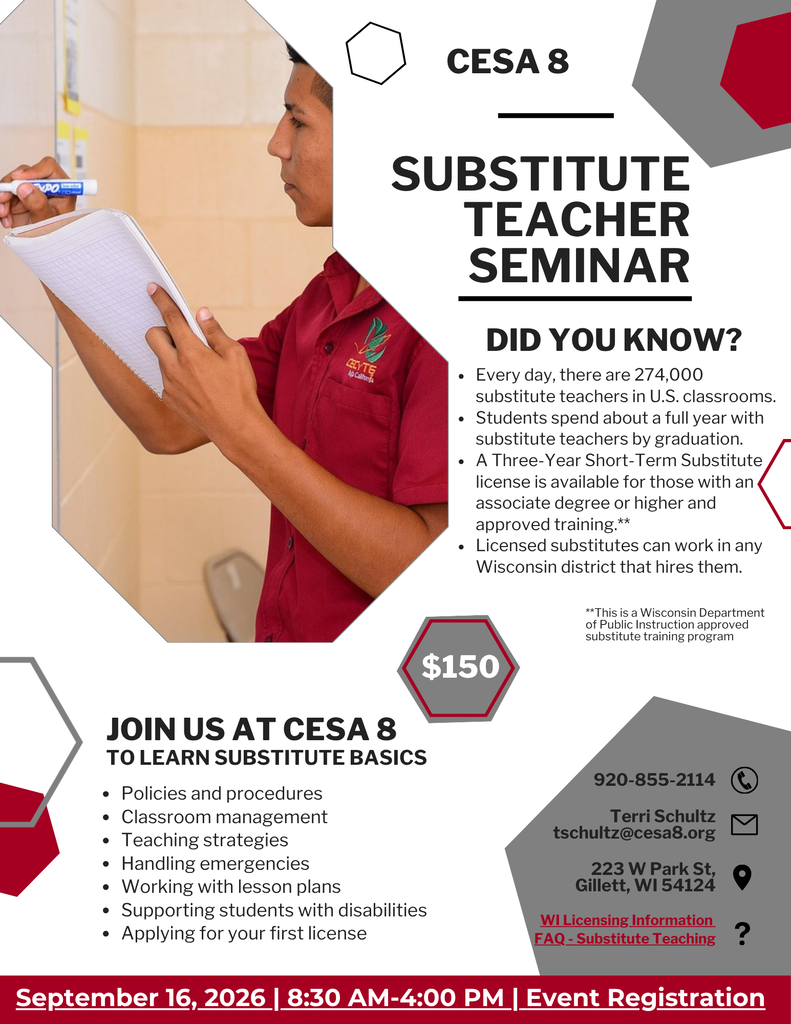 Substitute  Teacher Training graphic