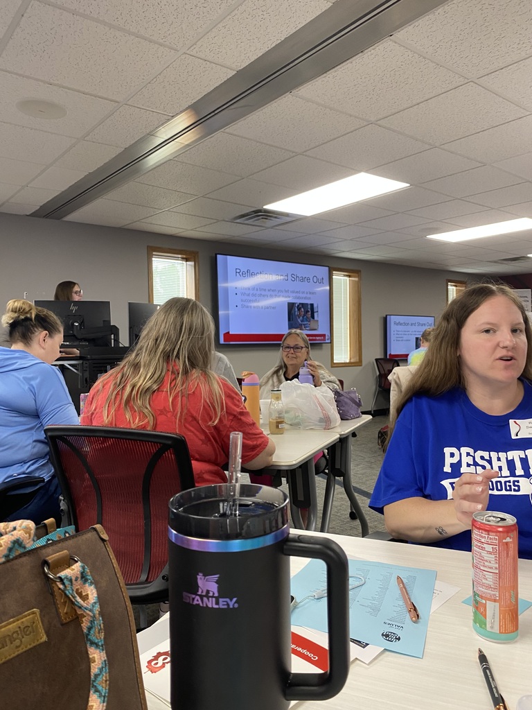 A small group session of Paraprofessional Training at CESA 8.