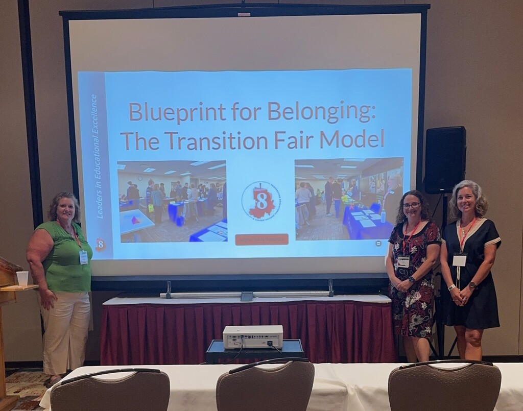Career Readiness Summit with presenters Becky Ruechel, Valerie Brooks, and Brooke Holbrook posing for a picture.
