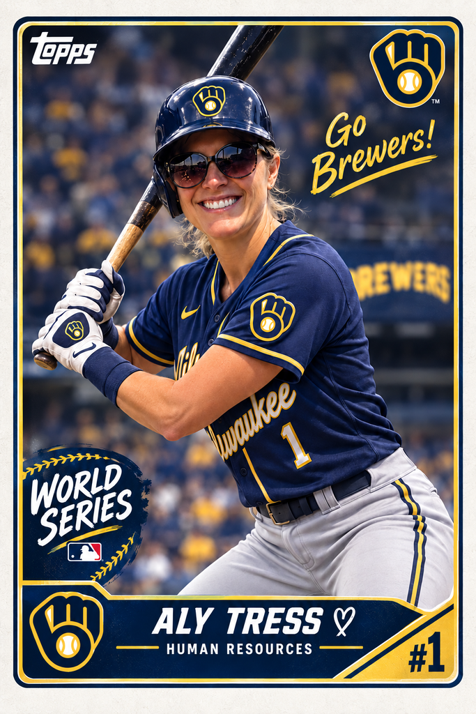 Aly Tress on a baseball card