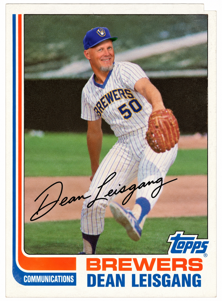 Dean Leisgang on a basebsall card